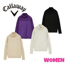 Callaway Apparelキャロウェイ アパレルC23218202WOMEN レディースタートルネックリブラメニット