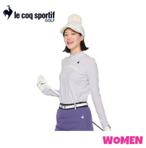 le coq sportif GOLFルコックスポルティフゴルフQGWWJB07WOMEN レディース【ストレッチフォーサー】ハイネックロゴ裏起毛長袖シャツ