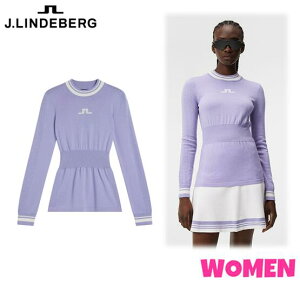 J.LINDEBERGWFC ho[O072-19912/AWKW09381WOMEN fB[Xu҂݃bNlbNjbgBREE KNITTED SWEATER