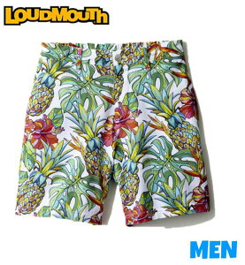 LOUDMOUTH ラウドマウスMEN メンズ764-307メンズ ストレッチサッカー 柄ショートパンツ
