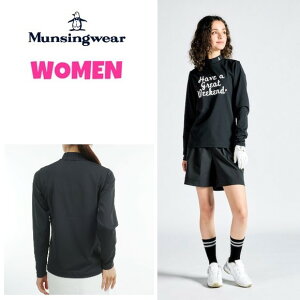 MunsingwearマンシングウェアMG4FLS51LWOMEN レディースENVOY SUNSCREEN 2WAY 長袖モックネック シャツ