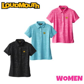 LOUDMOUTH ラウドマウス764-650WOMEN レディースプレミアムカノコ エンボス半袖シャツ