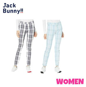 Jack Bunny ジャックバニー263-1131320WOMEN レディースロングパンツ (先染めチェック柄)
