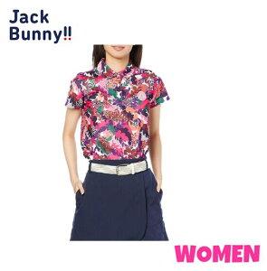 Jack Bunny ジャックバニー263-1160302WOMEN レディース半袖 ポロシャツ (パイルジャガード)
