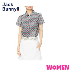 Jack Bunny ジャックバニー263-1160310WOMEN レディースポロシャツ (リバティプリント)