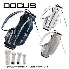 ゴルフ スタンドバッグ メンズ レディース スタイリッシュスタンド ヘッドカバー4点セット DCC759S Stylish Stand bag オシャレ ゴルフバッグ お洒落コーデ 映える かっこいい キャディバッグ