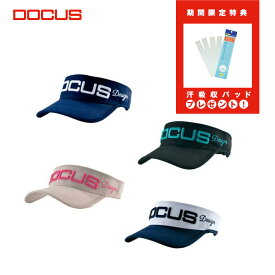 DOCUS ゴルフ サンバイザー メンズ レディース ドゥーカス Authentic Visor DCVS705 大人 クール かっこいい おしゃれ ゴルフ バイザー アジャスタブル 紫外線対策 UV 日よけ