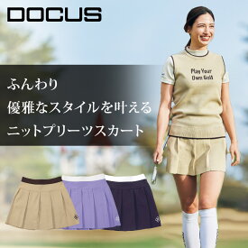 【2024年新作】ゴルフウェア スカート プリーツ ニット サマーニット レディース Knit Pleated Skirt シンプル かっこいい かわいい スポーティ
