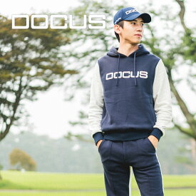 【2023年新作】 DOCUS ゴルフウェア おしゃれ ゴルフ ウェア メンズ パーカー Logo Hoodie DCM23A001 ドゥーカス ロゴフーディ メンズファッション