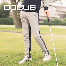 【2023年新作】 DOCUS ゴルフウェア メンズ 冬 パンツ おしゃれ ゴルフ Logo Pants DCM23A002 ドゥーカス ロゴパンツ メンズファッション