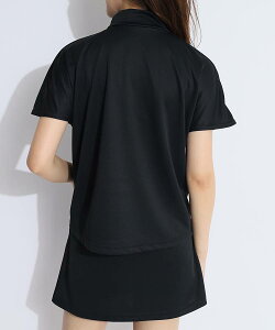 【セール中】 アンサネス 【UV&DRY】フロント絞りオーバーサイズ半袖セットアップ ゴルフウェア 上下セット レディース 春夏 ジャージ フレンチスリーブ 台形 ゴルフ女子 CURUCURU