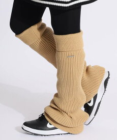 アンサネス【保温】裏フリースのニットレッグウォーマー 折返しリブニット ロング ゴルフウェア レディース 冬 秋冬 春 ANSUNESS ゴルフ女子 CURUCURU