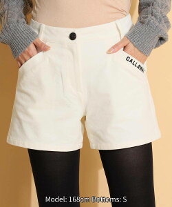 【セール品】 キャロウェイ 【8WAYストレッチ】起毛シンプルショートパンツ ゴルフウェア レディース 秋冬 ショートパンツ ゴルフ女子 CURUCURU