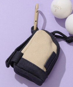 ロサーセン カラビナ付きキャンバスボールポーチ ゴルフウェア レディース 秋冬 ゴルフ女子 CURUCURU