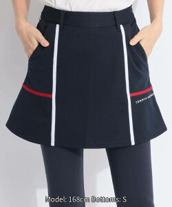 トミー ヒルフィガー ゴルフ 【防風蓄熱】裏フリースライン切替ボンディングスカート ゴルフウェア レディース 秋冬 ゴルフ女子 CURUCURU