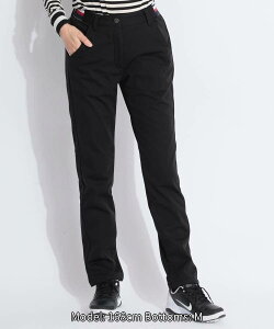 トミー ヒルフィガー ゴルフ 【防風蓄熱】サイドプリント裏フリースボンディングパンツ ゴルフウェア レディース 秋冬 テーパード ゴルフ女子 CURUCURU