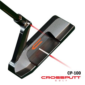 クロスパットゴルフ パター CROSSPUTT GOLF CP-100 ピン型 ブレード型 ゴルフクラブ ブラック