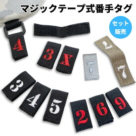 ゴルフ 番手タグ ヘッドカバー マジックテープ ベルクロ 面ファスナー ナンバータグ ヘッドカバー用番手タグ