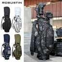 【SSクーポン＆P5倍】キャディバッグ ROBUSTIN 正規品 耐久性 抜群 ネーム刻印 9.0型 1000Dファブリック カート型 キ…