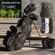 【本日2500円OFF＆P5倍】雑誌掲載 ROBUSTIN 正規品 雨にも強い スタンド キャディバッグ 耐久性抜群 ネー…