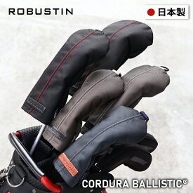 【雑誌掲載 日本製】CORDURA使用 高級 バリスティックナイロン 本革 ゴルフ ヘッドカバー ブラック CORDURA ドライバー用 フェアウェイウッド用 ユーティリティ用 かっこいい おしゃれ 高級 シンプル ギフト プレゼント