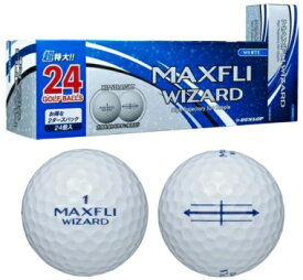 ゴルフボール ダンロップ マックスフライ ウィザード ゴルフボール 2ダースパック（24球） DUNLOP MAXFLI WIZARD GOLF BALL 2021モデル