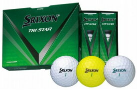 ダンロップ スリクソン トライスター ゴルフボール 1ダース（12球） DUNLOP SRIXON TRI-STAR GOLF BALL 2024モデル