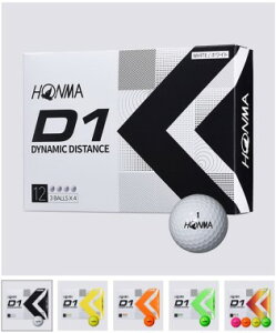 �S���t�{�[�� �{�ԃS���t D1 �S���t�{�[�� �z���} HONMA D1 GOLF BALL 2022���f��