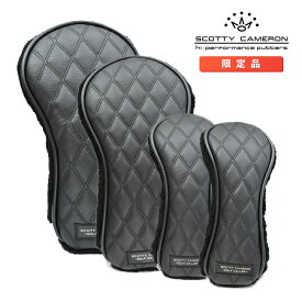 スコッティキャメロン レザー ダイヤモンド キルト ウッド ヘッドカバー 4点セット Scotty Cameron Limited Leather Diamond Quilted Woodcover Set