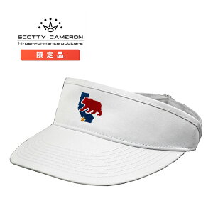 XRbeBL ToCU[  J[xA zCg AWX^u t[TCY 104952 CALI BEAR Visor Scotty Cameron White oCU[