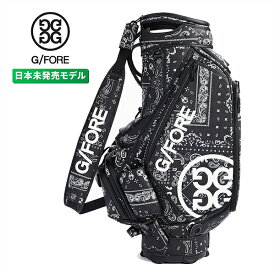 ジーフォア G FORE ツアー キャディバッグ サフィアーノ バンダナ プリント オニキス ブラック STFFINO Bandana Print Tour Bag ONYX