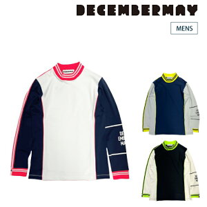 DECEMBERMAY ディセンバーメイ メンズ Hybrid cutting mock neck UVカット 接触冷感 1-205-0125 CACC_01