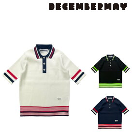 DECEMBERMAY ディセンバーメイ メンズ Chronicle thermal knit Polo neo 1-205-1019 CACC_01