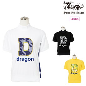 Dance With Dragon ダンスウィズドラゴン レディース D-DRAGONパイル半袖トレーナー 日本製 D2-214320 CACC_01