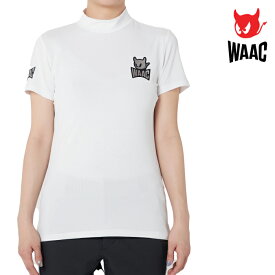 WAAC ワック レディース BASICベア天竺 半袖モックネックTシャツ ストレッチ性 吸水速乾性 UVカット 072222055 CACC_01