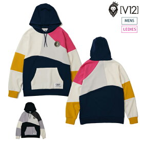V12 ヴィトゥエルブ メンズ レディース CRAZY PANEL HOODIE パーカー 伸縮性 V122320-SW03 CACD_02