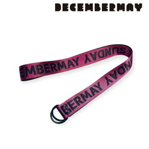 DECEMBERMAY fBZo[C Y fB[X lIJ[ oCJ[ e[vxg Neo Logo Jacquard Dangle Belt / UNISEX 3-999-4506 CACC_02
