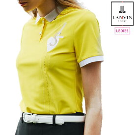 【30%OFF SALE】LANVIN SPORT ランバン スポール レディース ハートモチーフ半袖ポロシャツ SUNSCREEN 吸汗速乾 UV ECO VLX1543W3 CACE_01
