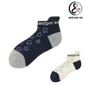 and per se アンパスィ ゴルフウェア レディース 靴下 アンクルソックス 日本製 AFF8105 秋冬 2025【メール便可】