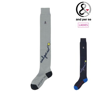 and per se アンパスィ ゴルフウェア レディース 靴下 ニーハイソックス 日本製 AFF8145 秋冬 2025【メール便可】