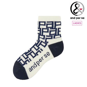 and per se アンパスィ ゴルフウェア レディース 靴下 ショートソックス 日本製 AFF8165 秋冬 2025【メール便可】