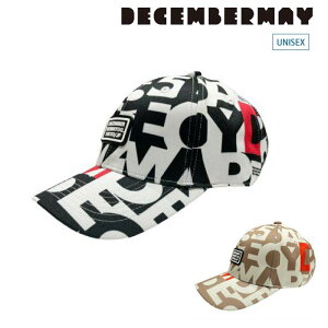 DECEMBERMAY fBZo[C StEFA Y fB[X Initial logo Cap / UNISEX jZbNX CjVS Lbv z F򂹖h~ ϋv 3-999-5017 H~ 2025