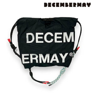DECEMBERMAY fBZo[C St Y fB[X 2WAY BIG Logo embroidery code bag / UNISEX g[gobO obNpbN eʃTCY yH 3-999-8519 H~ 2025