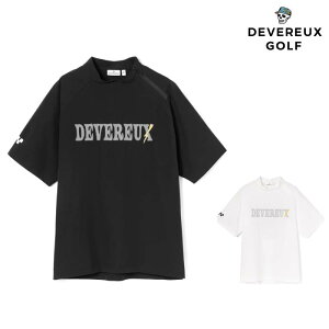 DEVEREUX GOLF デヴァローゴルフ ゴルフウェア メンズ フリーモーション 半袖 プルオーバー モックネック 軽量 通気性 透湿性 075754001 秋冬 2025