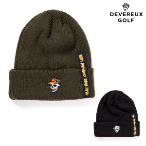 DEVEREUX GOLF デヴァローゴルフ ゴルフウェア メンズ レディース ボルトルーズニットビーニー 帽子 日本製 075754807 秋冬 2025