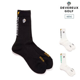 DEVEREUX GOLF デヴァローゴルフ ゴルフウェア メンズ ソックス MENS Back Logo Regular Socks 763572840 秋冬 2025【メール便可】