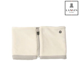 LANVIN SPORT ランバン スポール ゴルフウェア レディース ベロアトリコットネックウォーマー 保温 vg5fmu51l 秋冬 2025