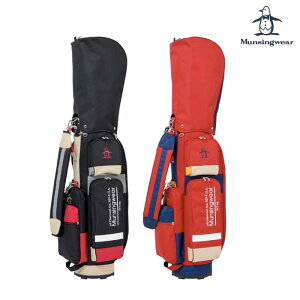 Munsingwear マンシングウェア ゴルフ メンズ レディース マルチカラーキャディバッグ 軽量 8.5型 MG5FCB01L 秋冬 2025
