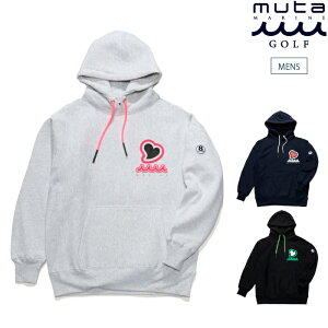 muta MARINE GOLF [^}St StEFA ACANTHUS × muta MARINE Sweet Logo Hooded Sweatshirts vI[o[p[J[ wr[EFCgXEFbg mmac-ma2545 H~ 2025
