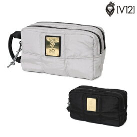 V12 ヴィトゥエルブ ゴルフウェア メンズ レディース QUILT POUCH 高級感 ファスナーポケット v122520-bg04 秋冬 2025